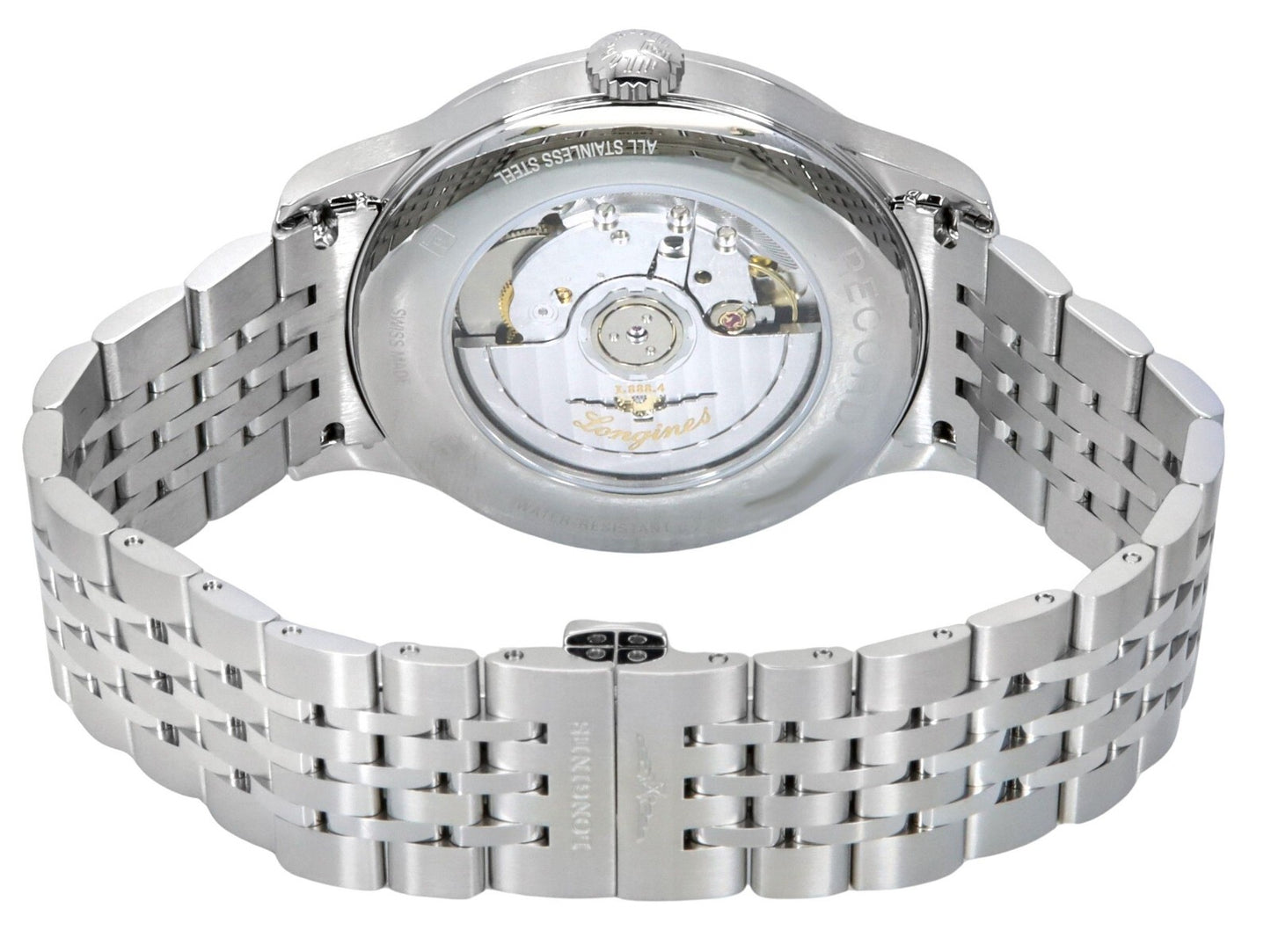 Longines L2.821.4.11.6 Master Men’S Automatic White Dial Stainless Steel Watch