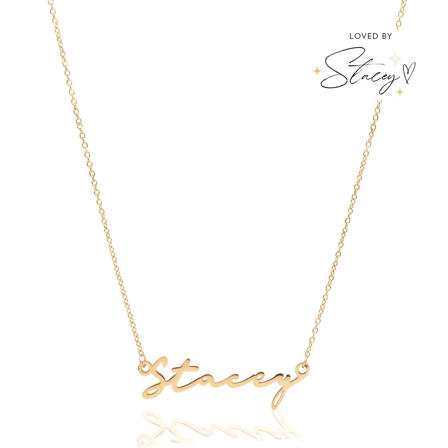 Signature Name Necklace (Gold)