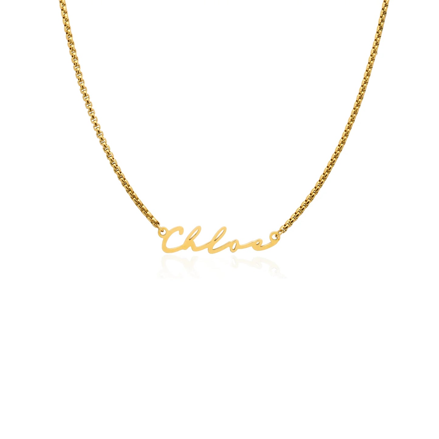 Signature Name Necklace (Gold)