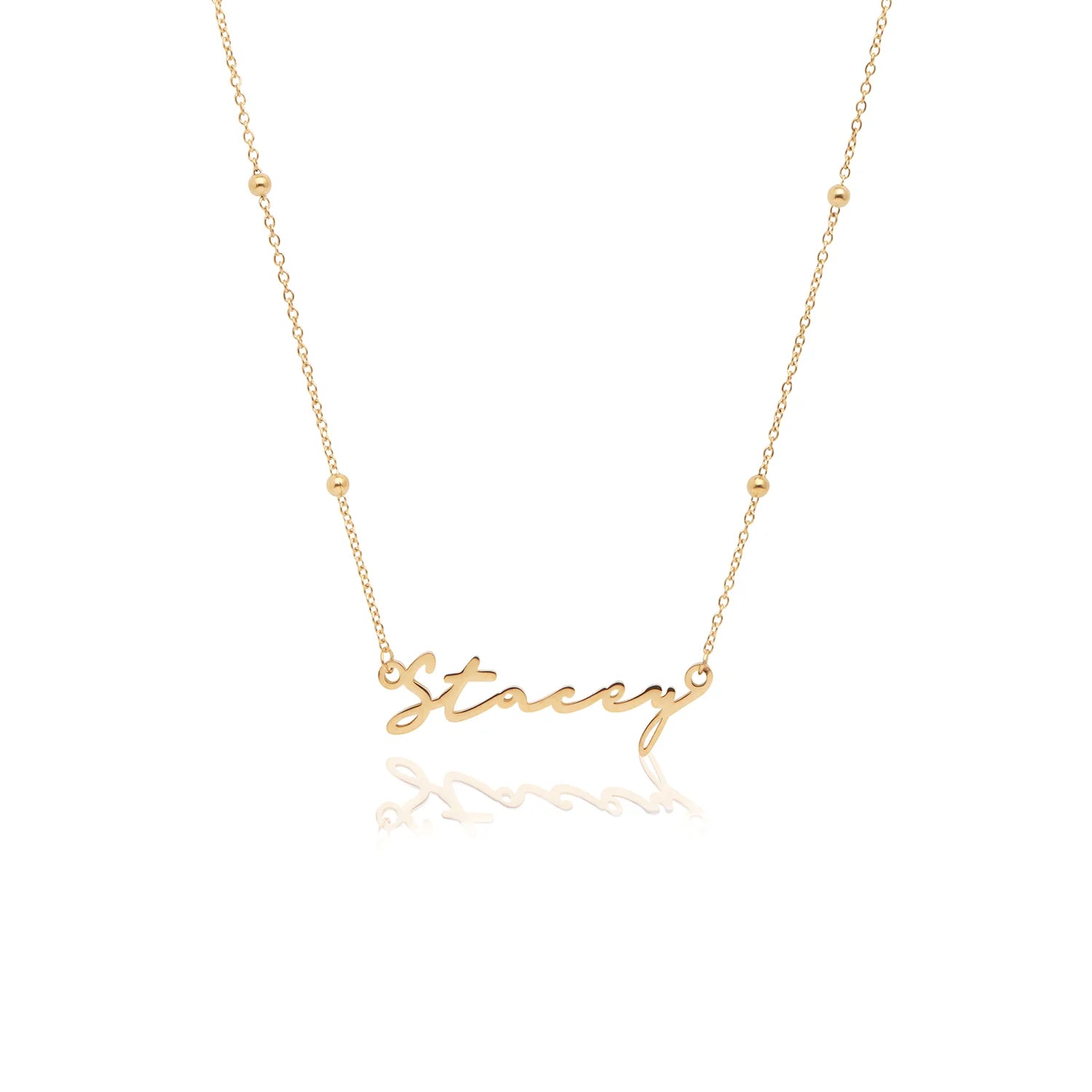 Signature Name Necklace (Gold)