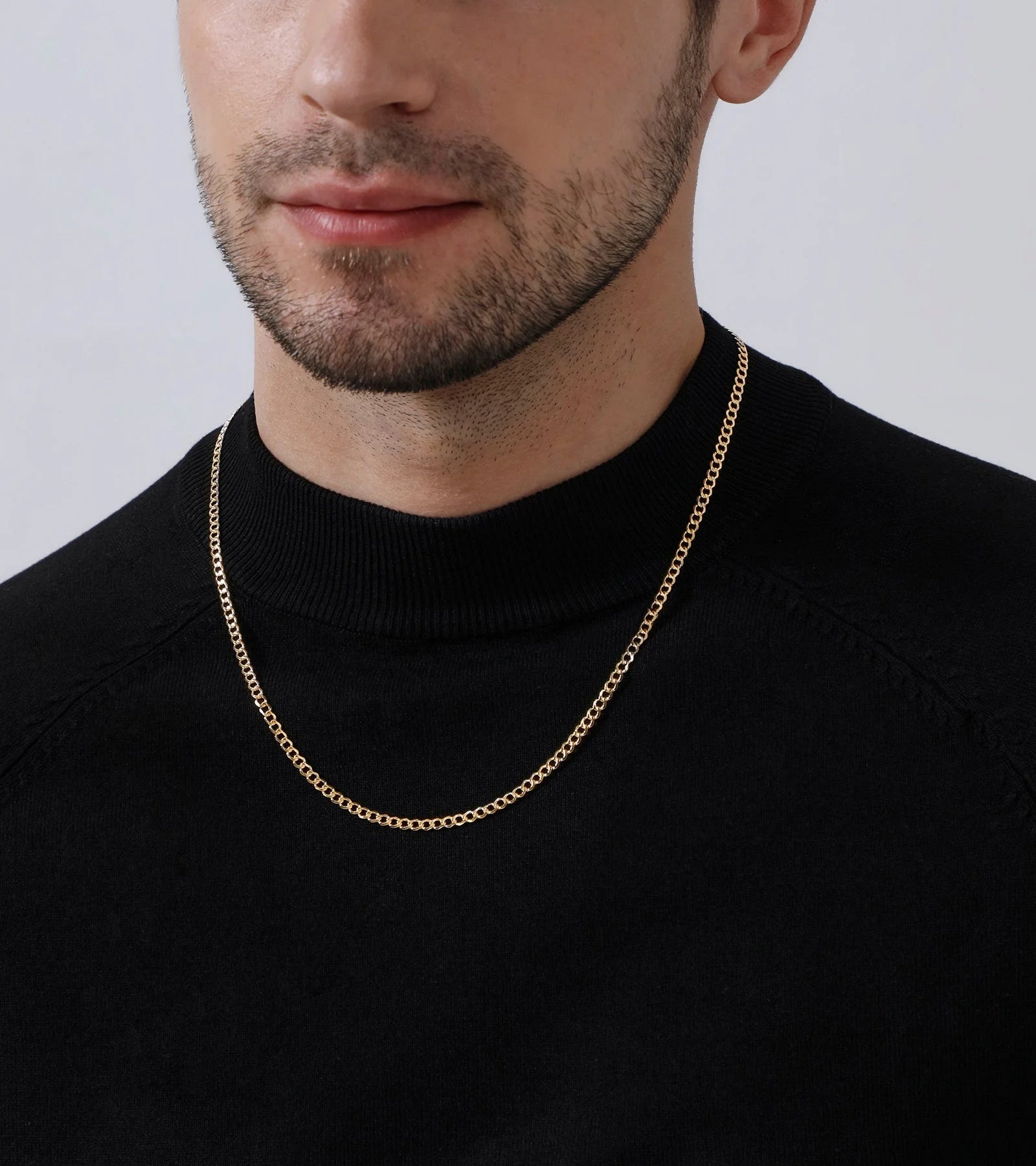 Gold Chain Necklace Collection - 14K Solid Yellow Gold Filled Miami Cuban Curb Link Chain Necklaces for Women and Men with Different Sizes (2.7Mm, 3.6Mm, 4.5Mm, or 5.5Mm)