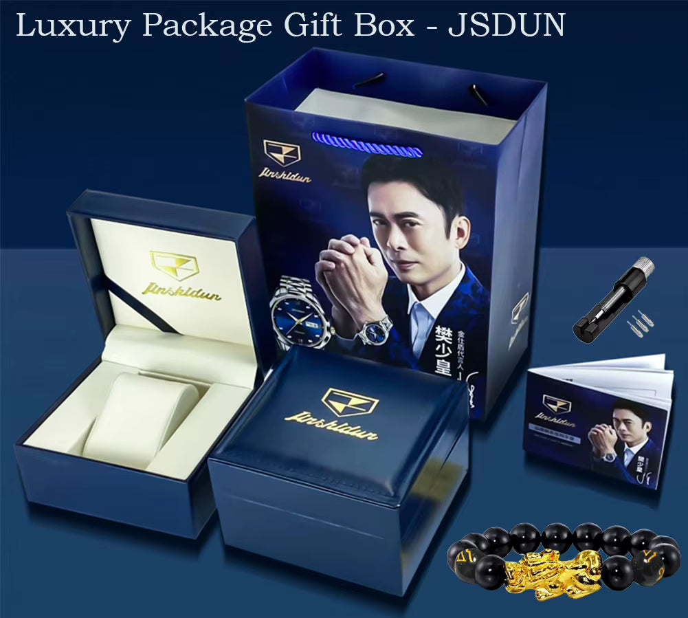 Tourbillon Watch  Men'S Watch Sapphire Mirror Stainless Steel 50M Waterproof Original Automatic Mechanical Watch for Men