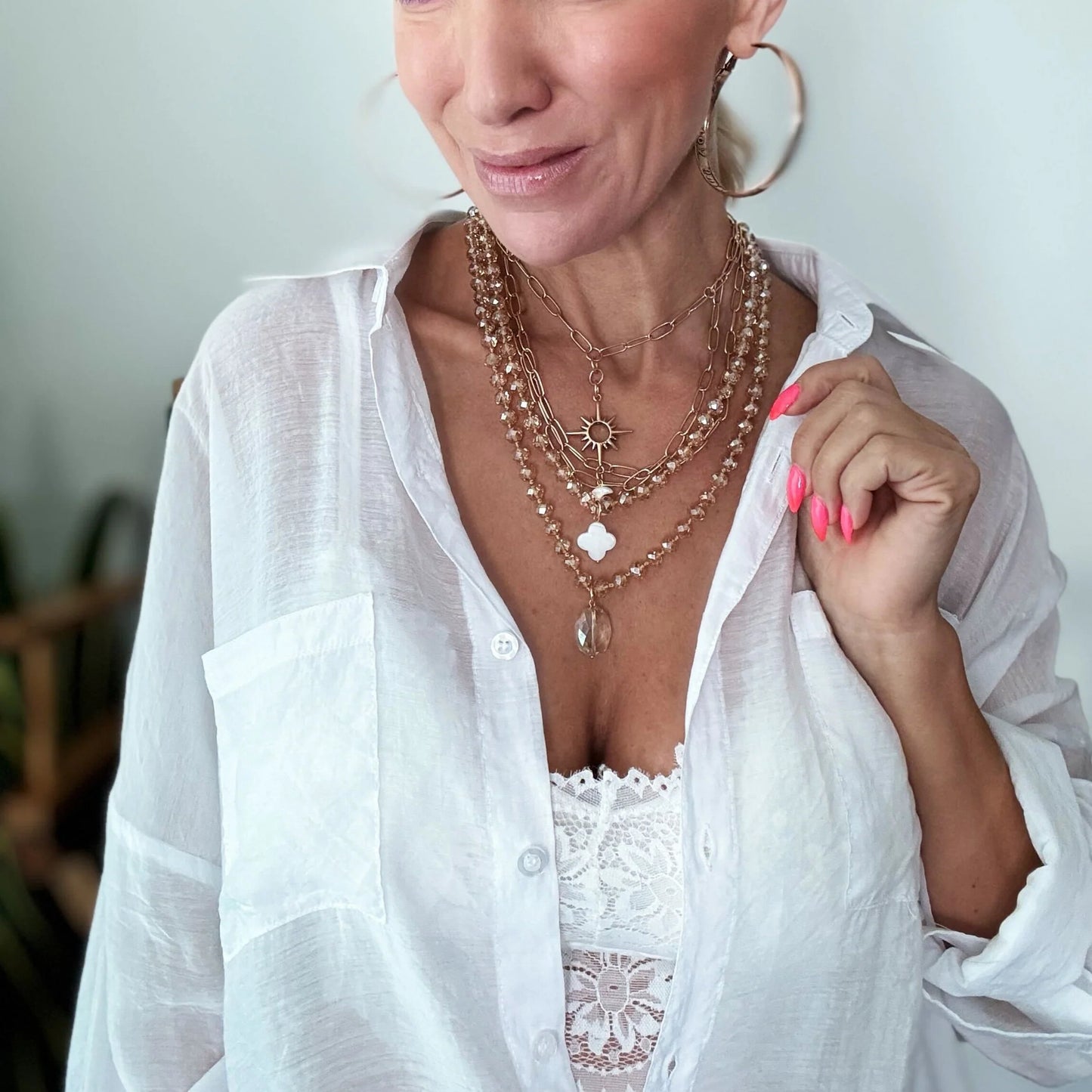 Just Breathe Starburst Fusion Necklace Layering Bundle