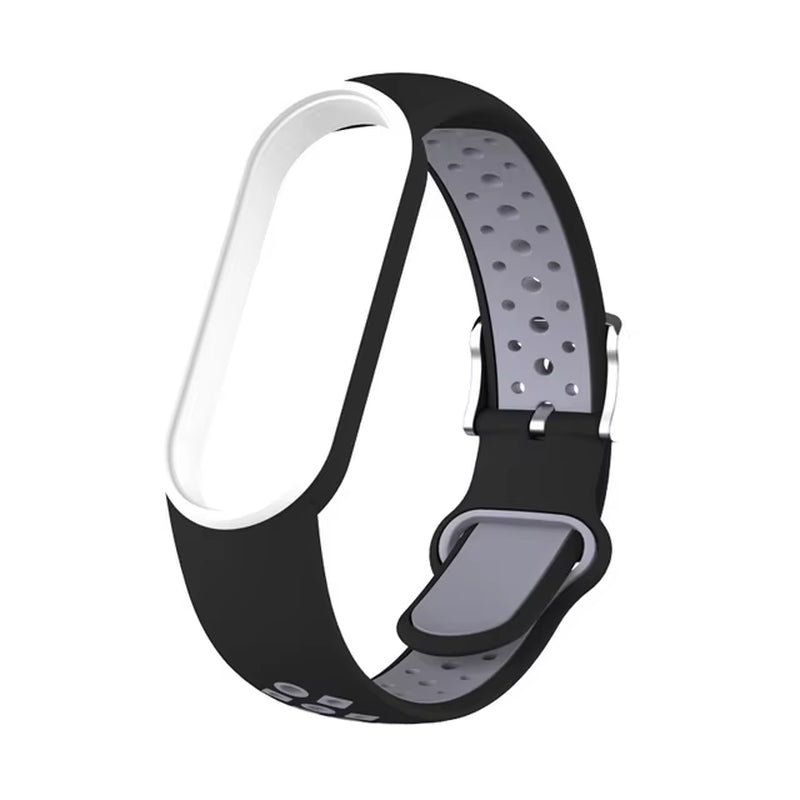 Strap for Mi Band 6 5 Bracelet Sport Silicone Miband7 Miband 6 Replacement Wristband for Xiaomi Mi Band 5 7 Double Buckle Correa