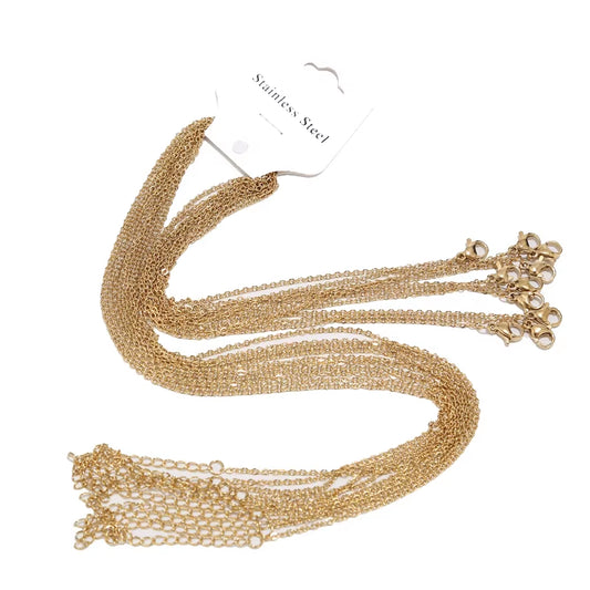 Gold Women Necklaces Wholesale Elegant Jewelry for Ladies Fashionable Gold Plated Choker Necklace Bulk Packaged