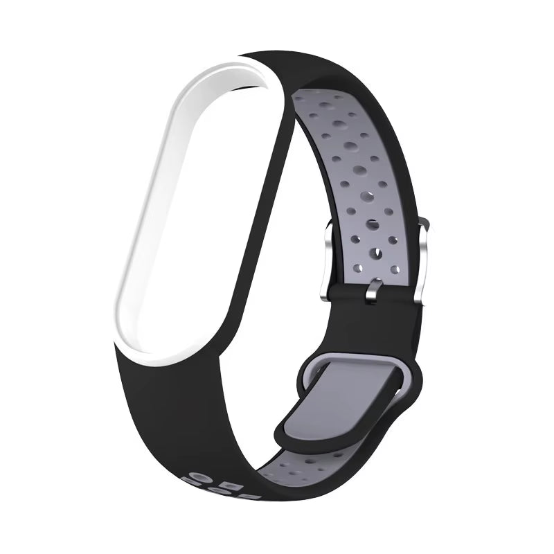 Strap for Mi Band 6 5 Bracelet Sport Silicone Miband7 Miband 6 Replacement Wristband for Xiaomi Mi Band 5 7 Double Buckle Correa