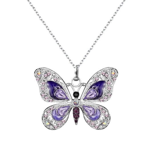 Jewelry Personality Vintage Multicolor Butterfly Necklace for Women Jewelry Gifts Necklaces for Women Alloy