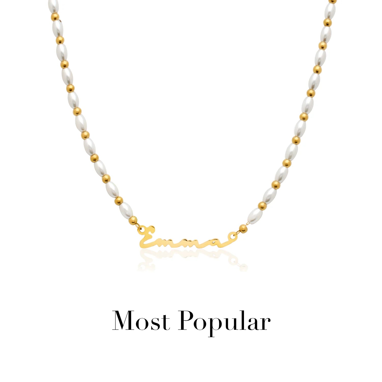 Signature Name Necklace (Gold)