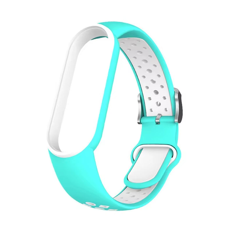 Strap for Mi Band 6 5 Bracelet Sport Silicone Miband7 Miband 6 Replacement Wristband for Xiaomi Mi Band 5 7 Double Buckle Correa