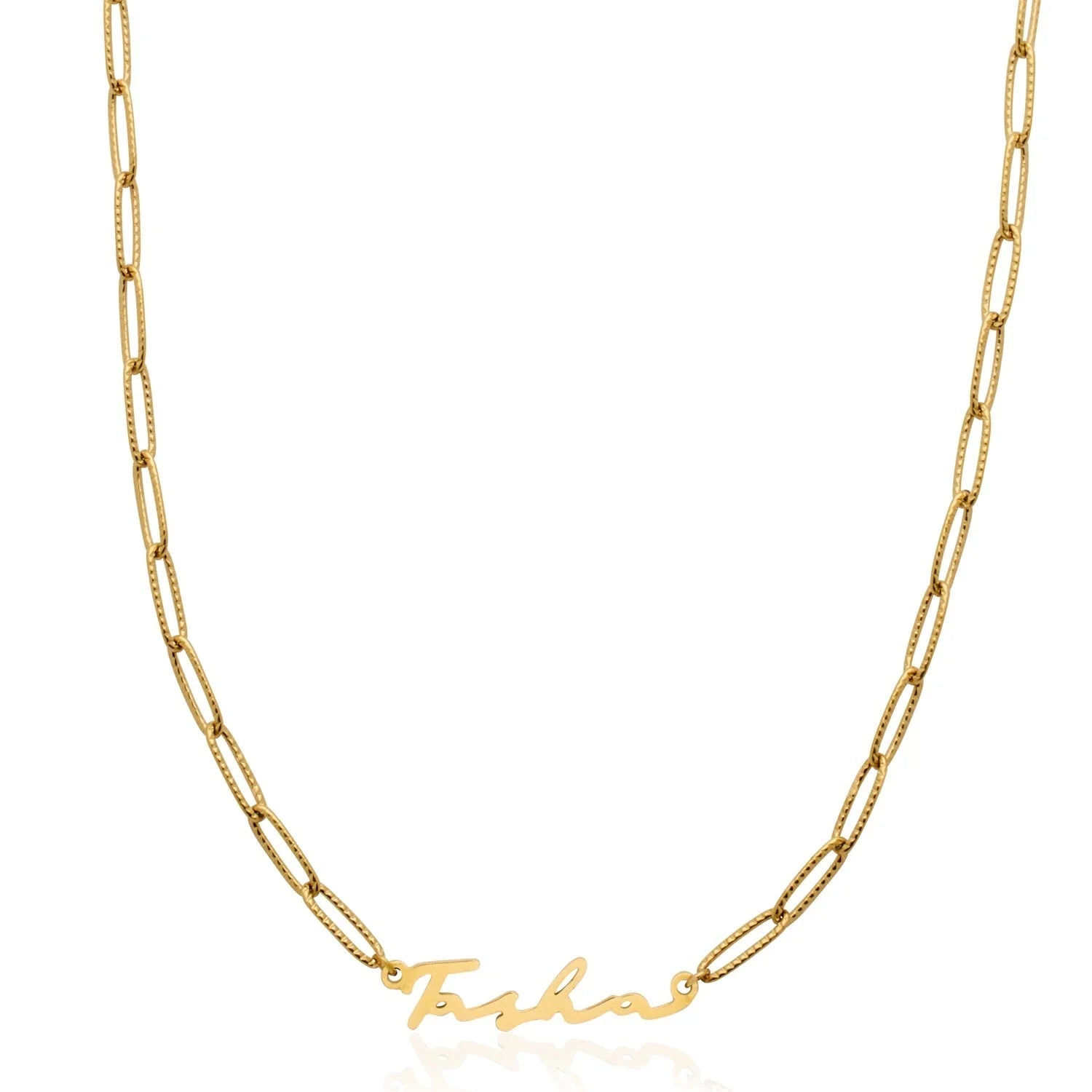 Signature Name Necklace (Gold)