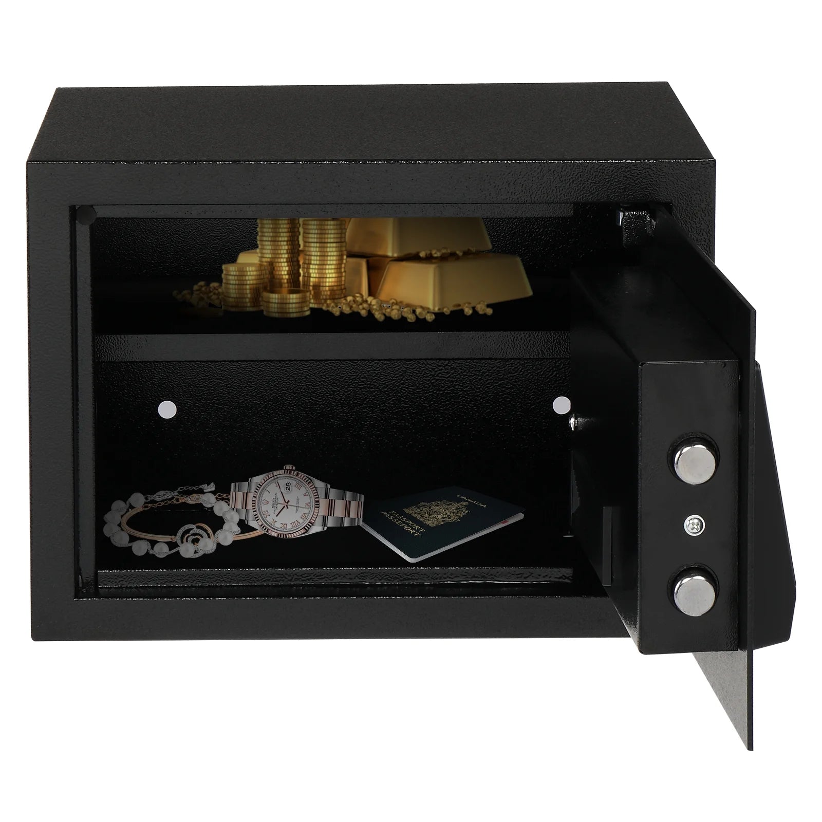 Safe Box 0.57 Cubic Feet Electronic Digital Safety Box, Keypad Lock Box, Office Hotel Home Safes