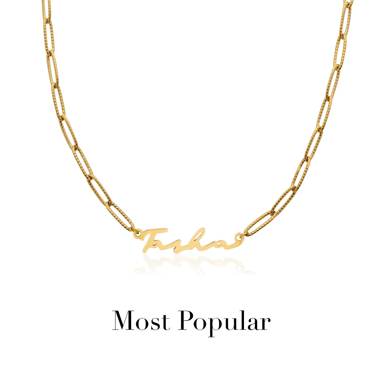 Signature Name Necklace (Gold)