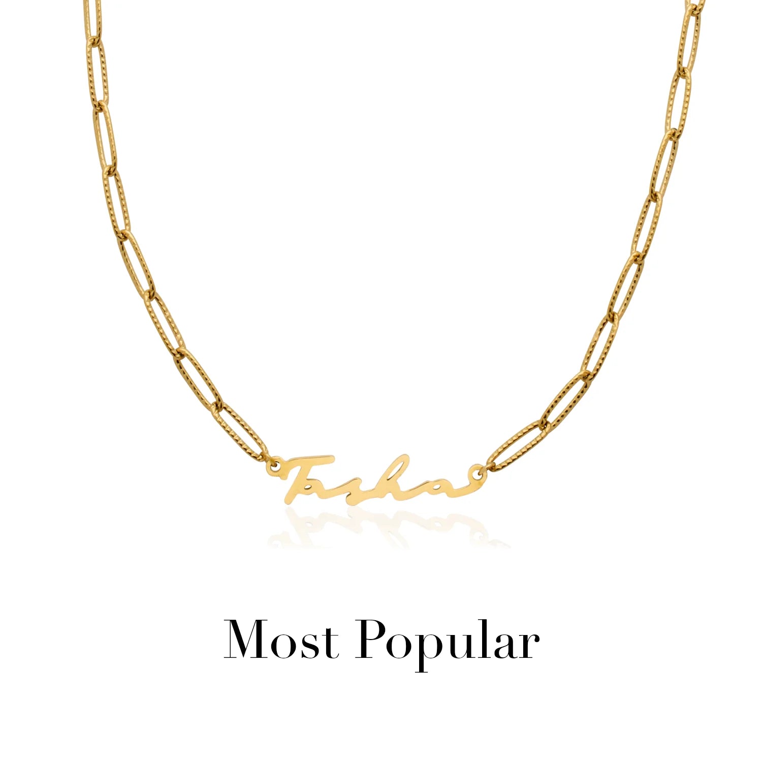 Signature Name Necklace (Gold)