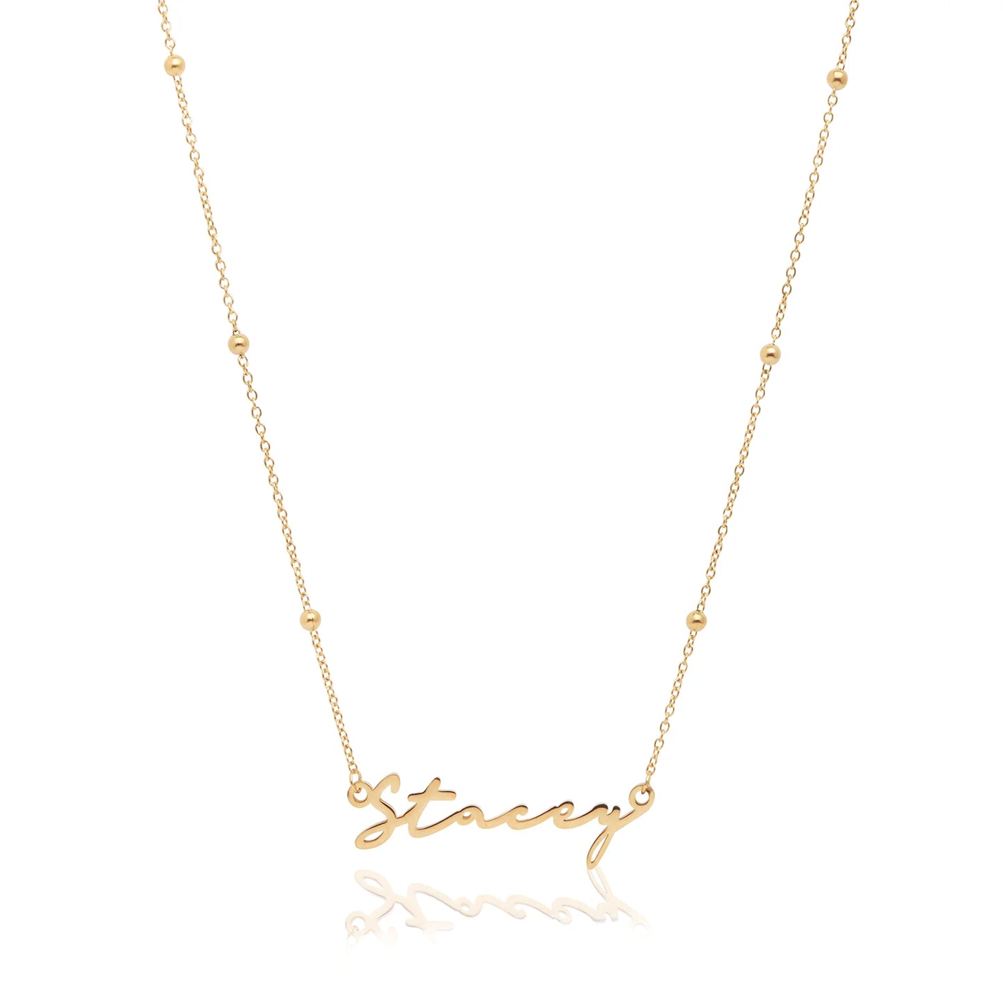 Signature Name Necklace (Gold)