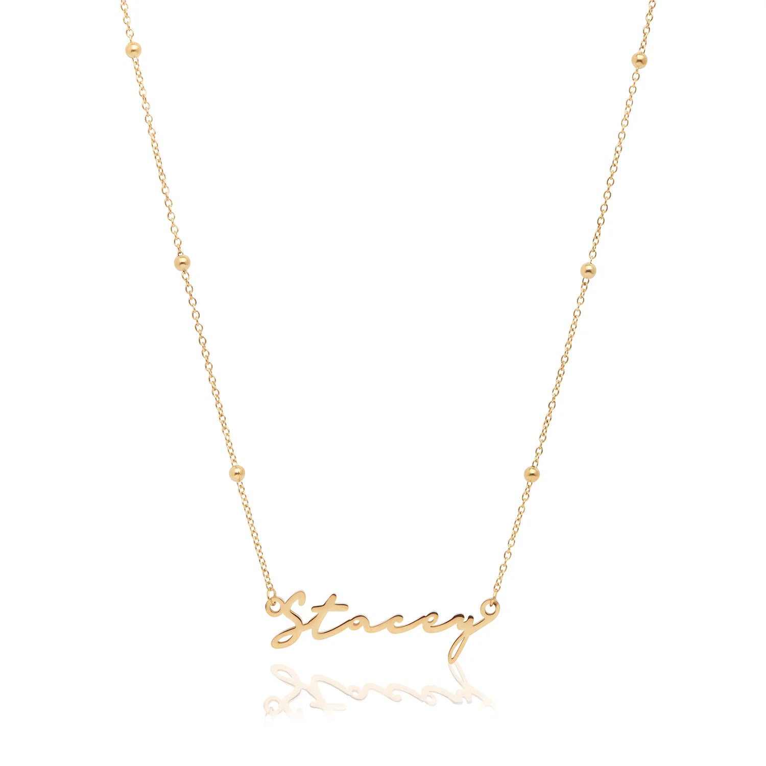 Signature Name Necklace (Gold)