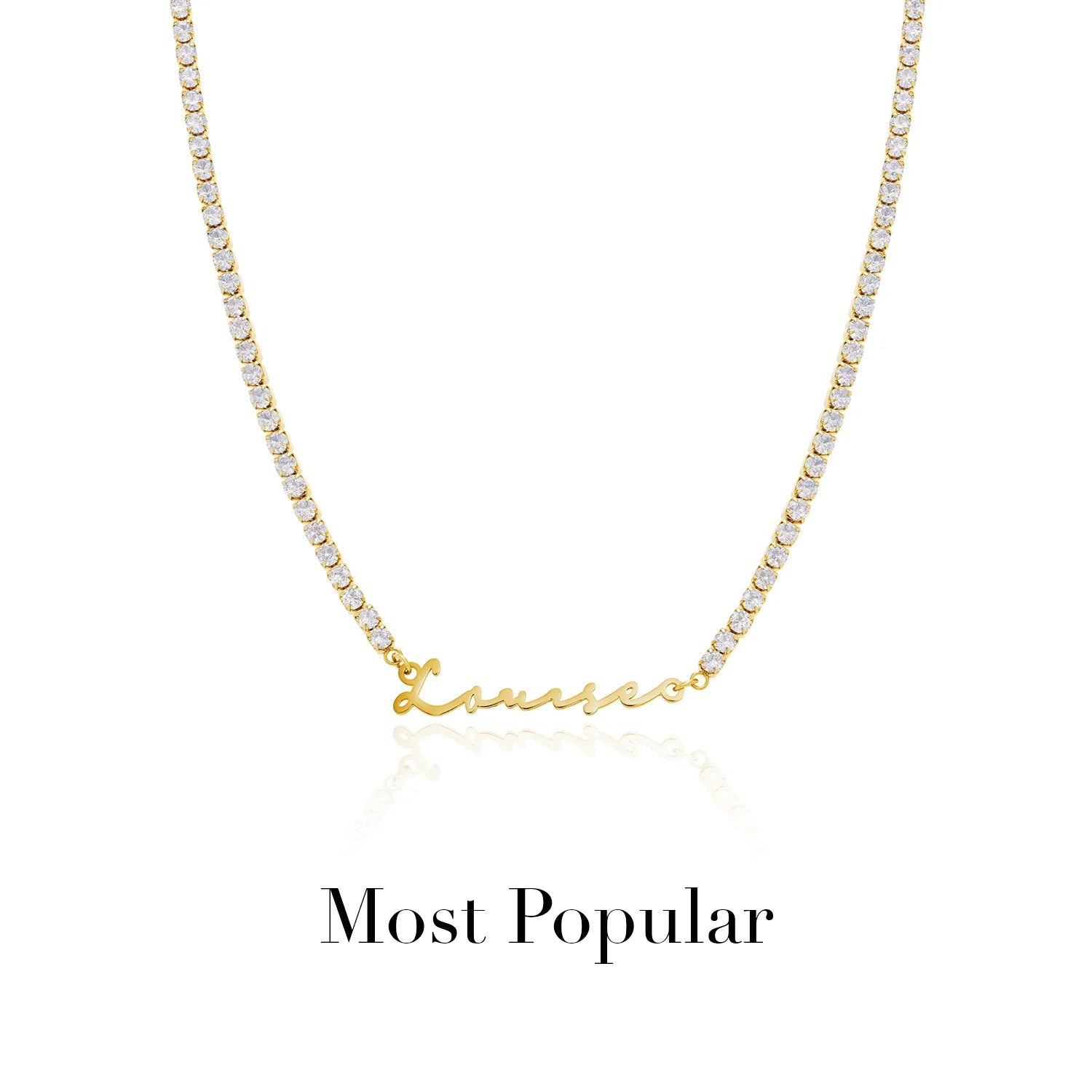 Signature Name Necklace (Gold)