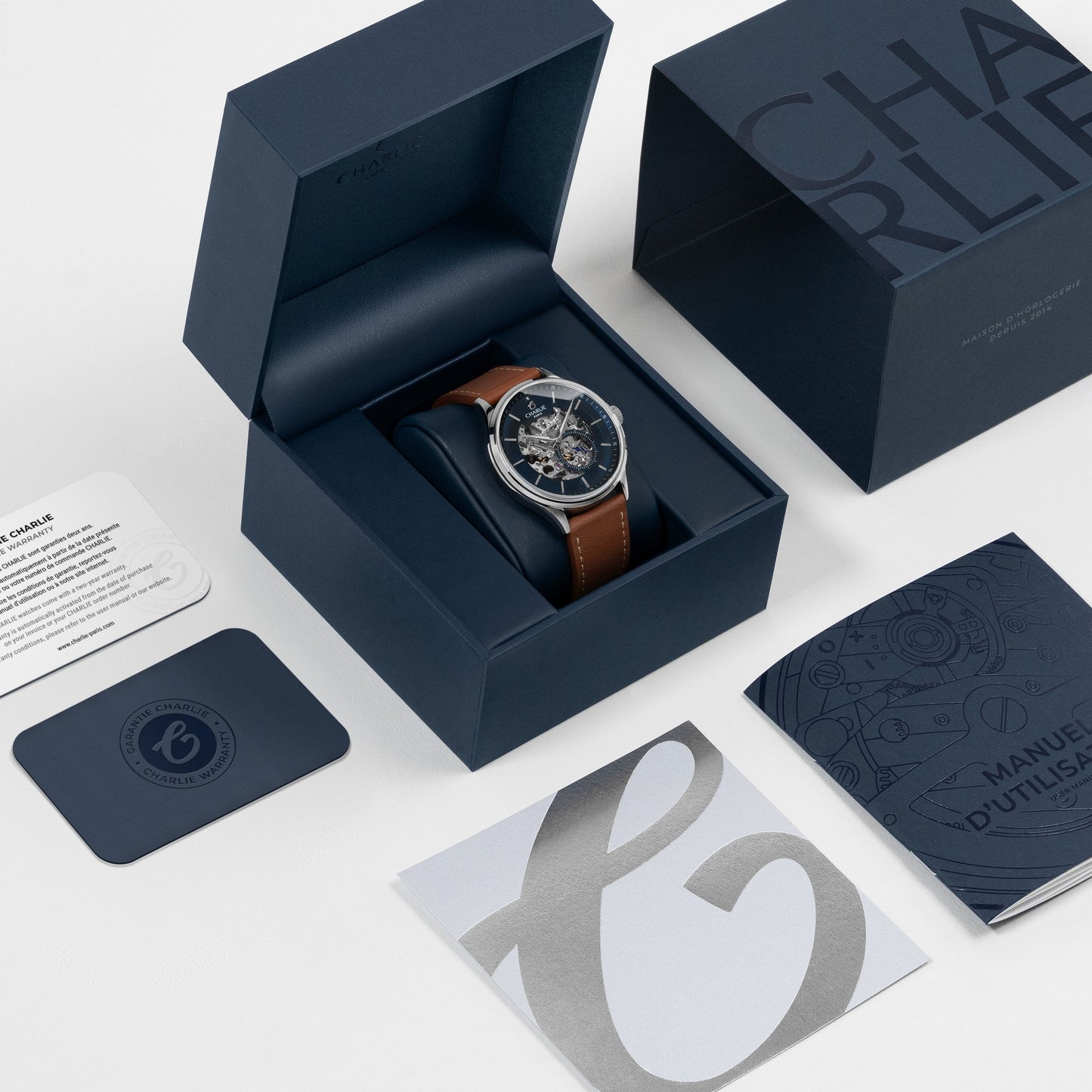 INITIAL - Automatique Squelette - Bleu