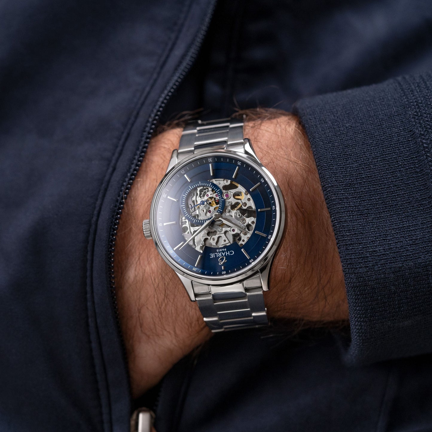 INITIAL - Automatique Squelette - Bleu