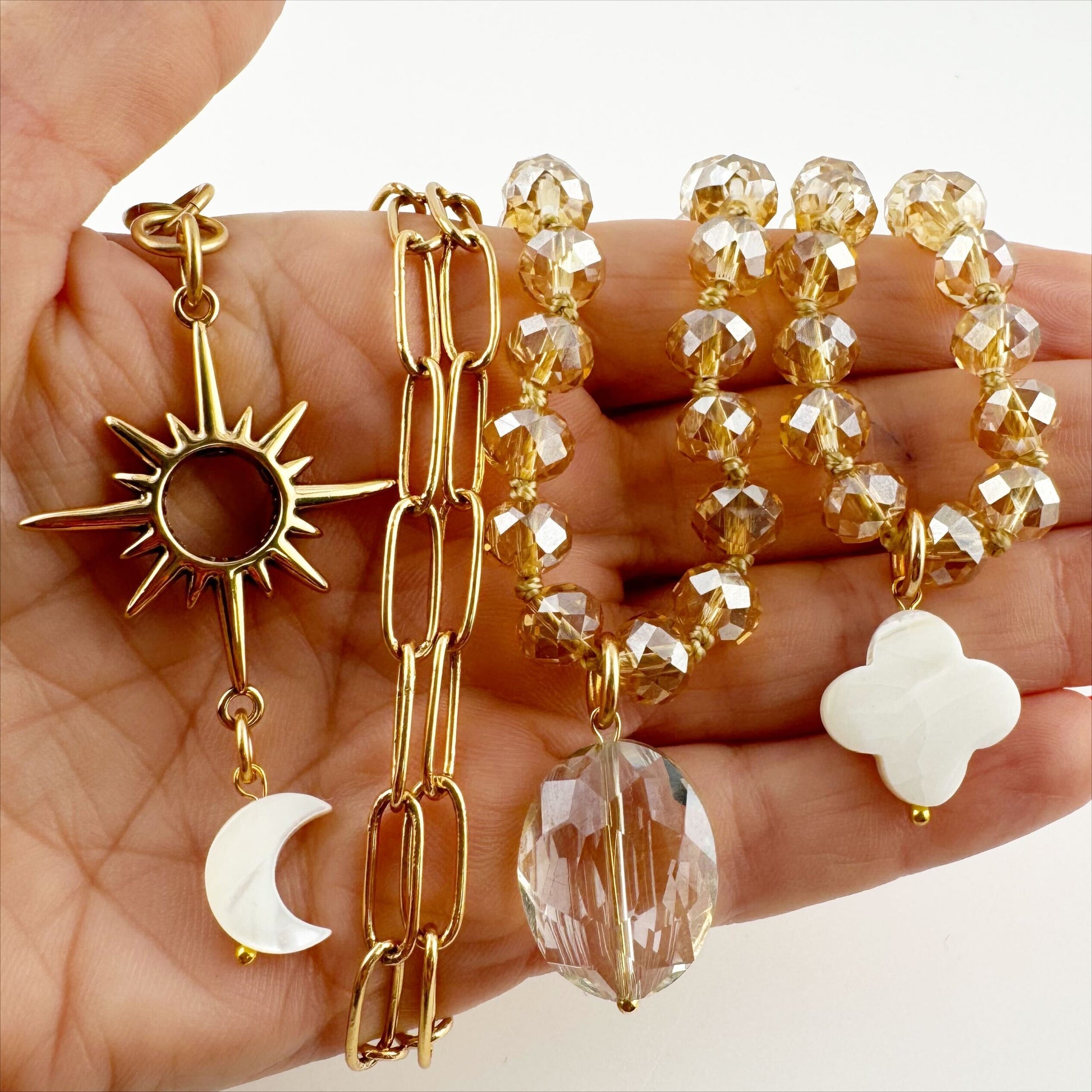 Just Breathe Starburst Fusion Necklace Layering Bundle