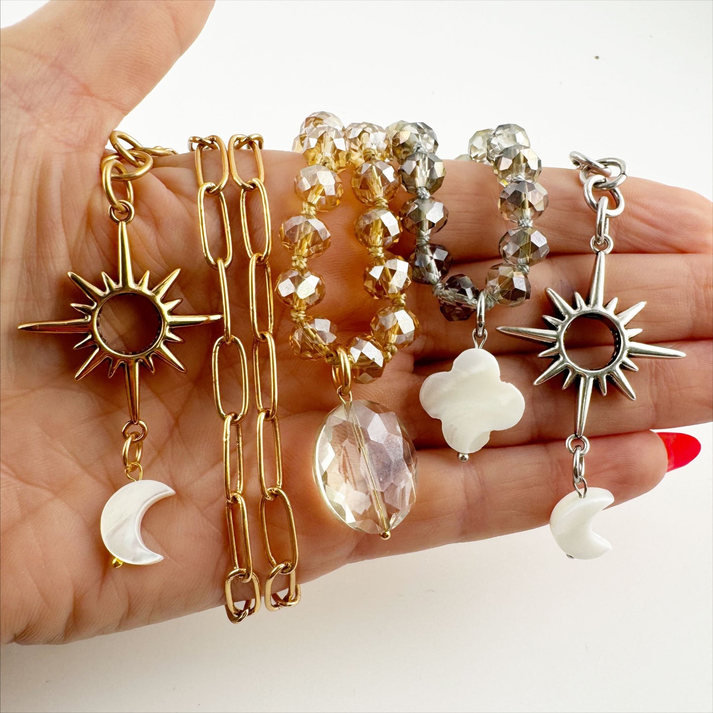 Just Breathe Starburst Fusion Necklace Layering Bundle