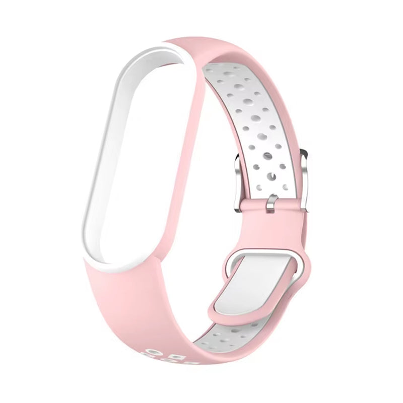 Strap for Mi Band 6 5 Bracelet Sport Silicone Miband7 Miband 6 Replacement Wristband for Xiaomi Mi Band 5 7 Double Buckle Correa