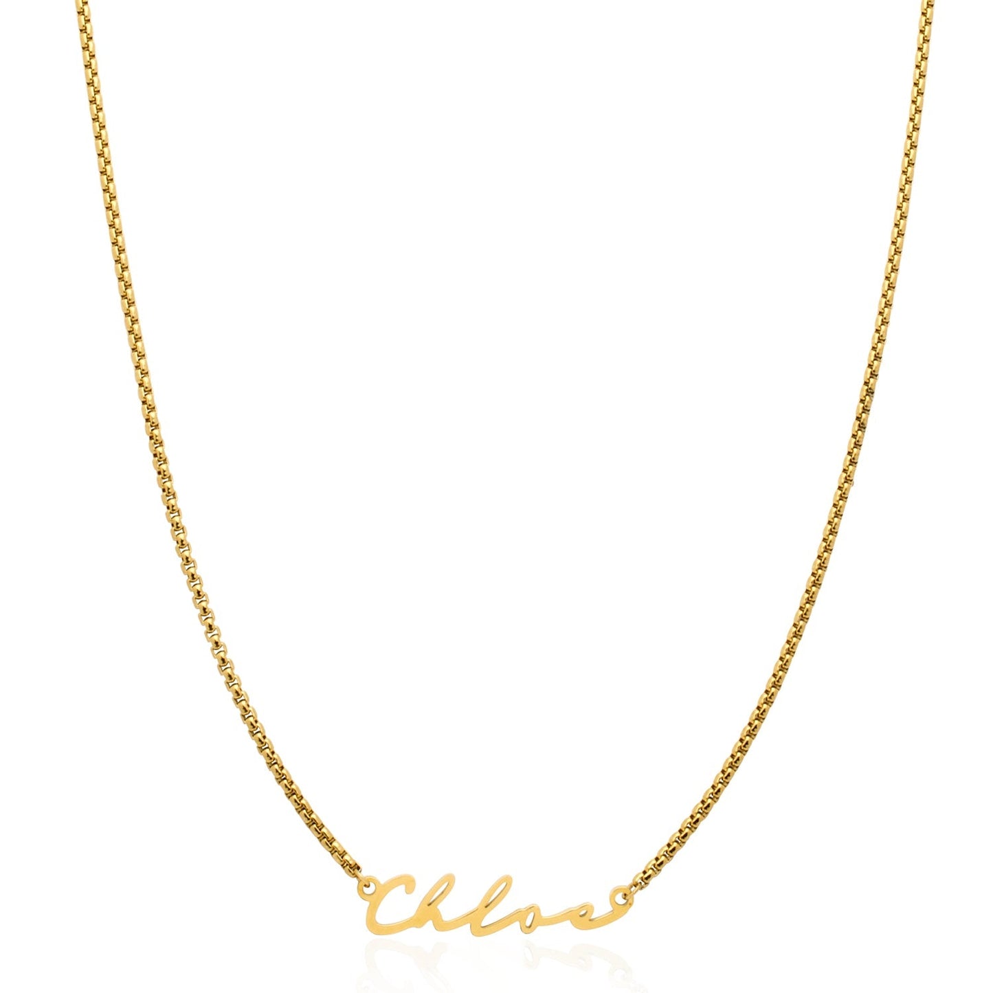 Signature Name Necklace (Gold)
