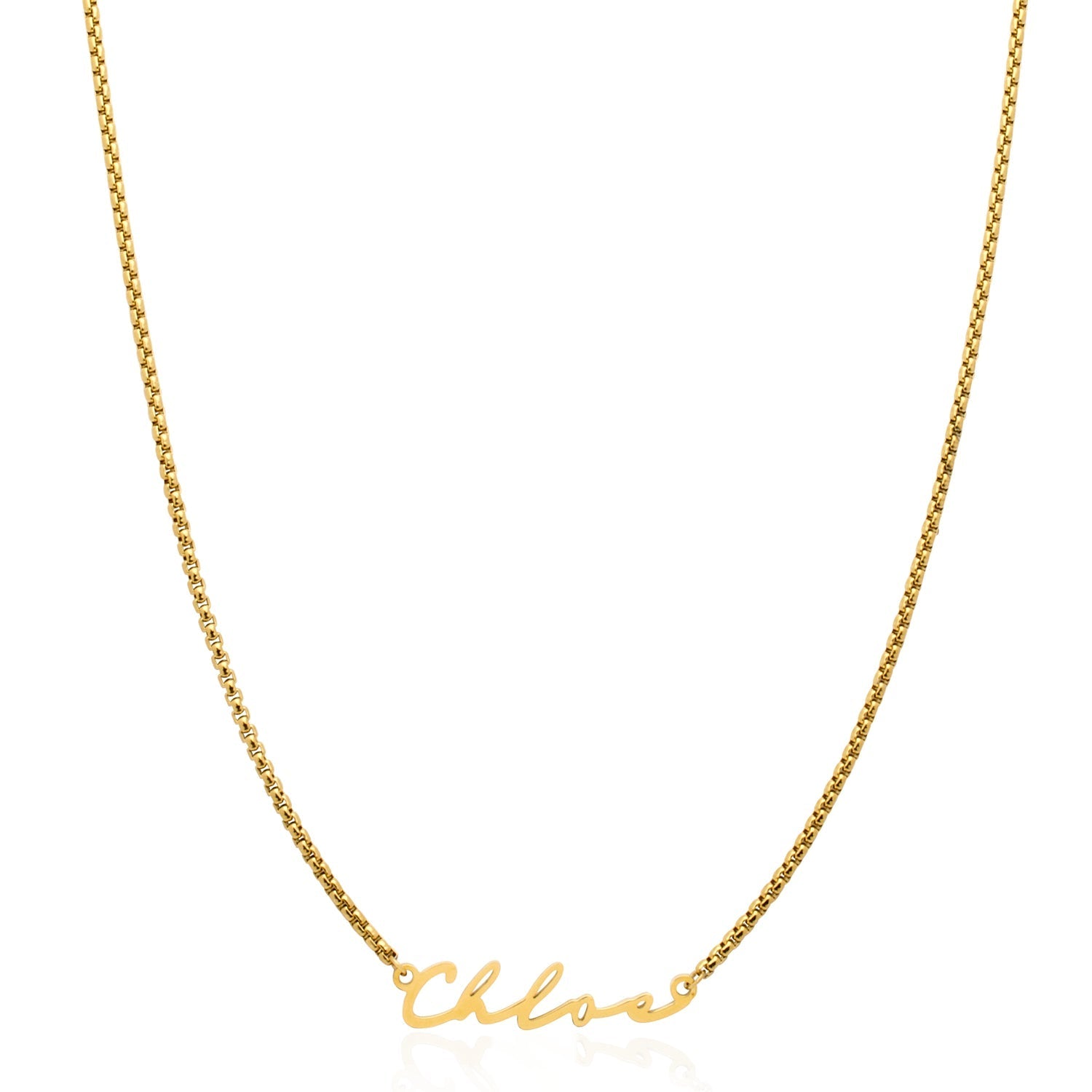 Signature Name Necklace (Gold)