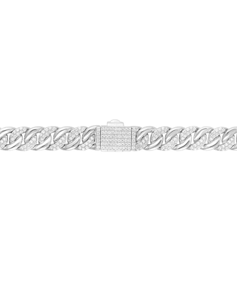 Men'S Diamond Curb Link Chain 22" Statement Necklace (5 Ct. T.W.) in Sterling Silver or 14K Gold-Plated Sterling Silver