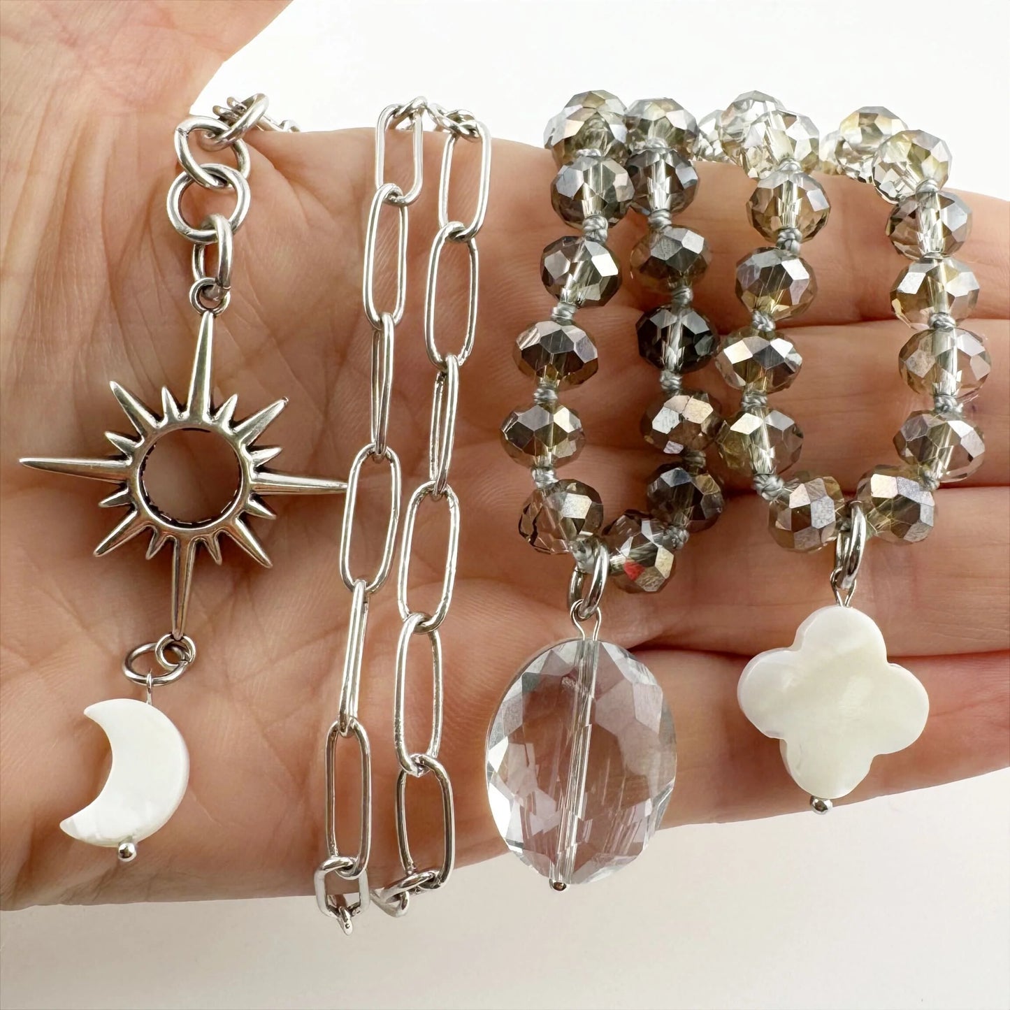 Just Breathe Starburst Fusion Necklace Layering Bundle