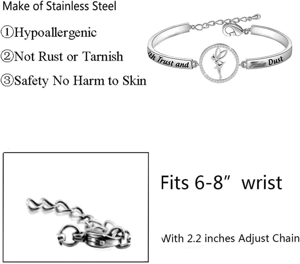 Faith Trust Bracelet Fairy Tale Jewelry Bracelet Birthday Gifts for Her