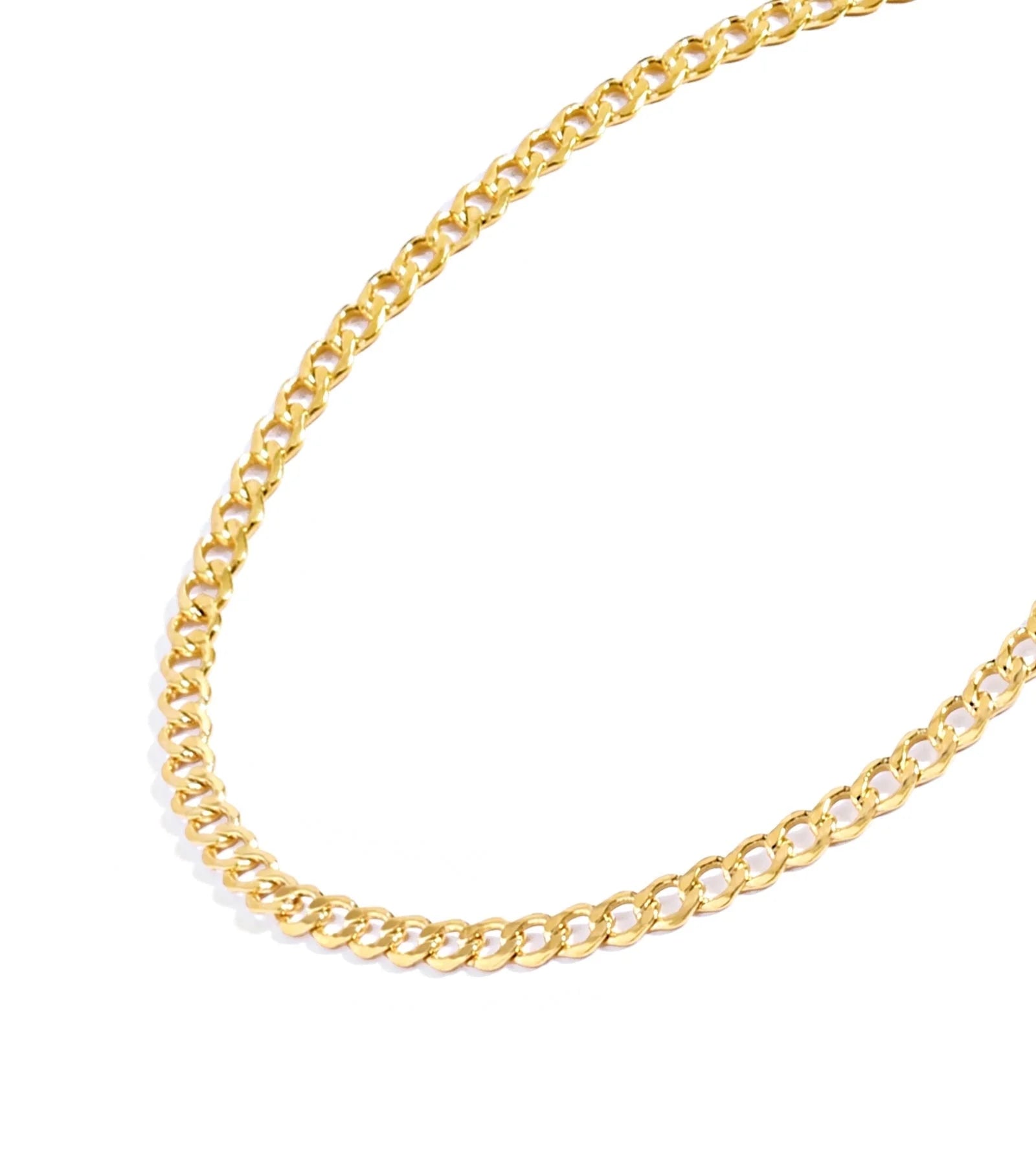 Gold Chain Necklace Collection - 14K Solid Yellow Gold Filled Miami Cuban Curb Link Chain Necklaces for Women and Men with Different Sizes (2.7Mm, 3.6Mm, 4.5Mm, or 5.5Mm)
