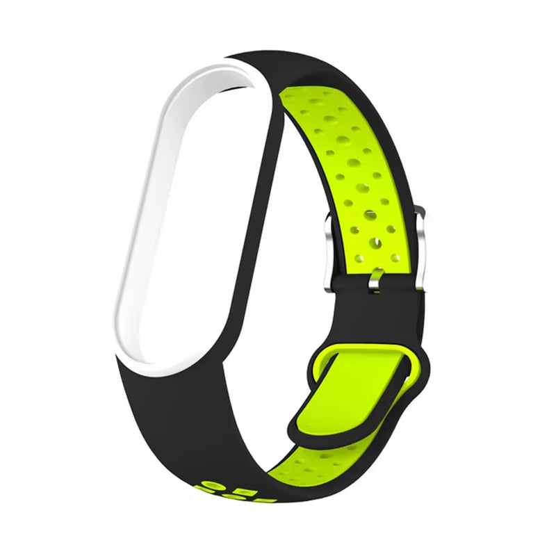 Strap for Mi Band 6 5 Bracelet Sport Silicone Miband7 Miband 6 Replacement Wristband for Xiaomi Mi Band 5 7 Double Buckle Correa